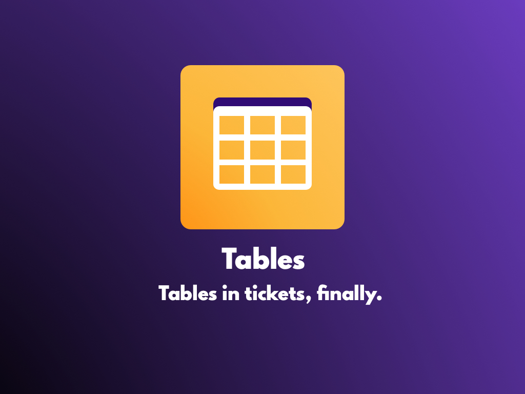 Watch the Tables app video